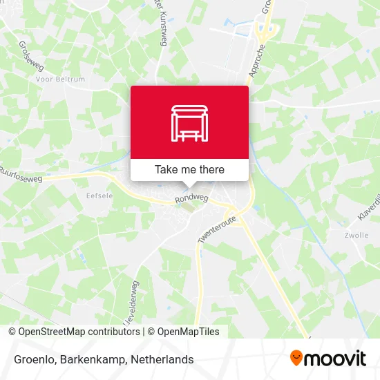 Groenlo, Barkenkamp Karte