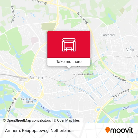 Arnhem, Raapopseweg map