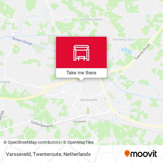 Varsseveld, Twenteroute map
