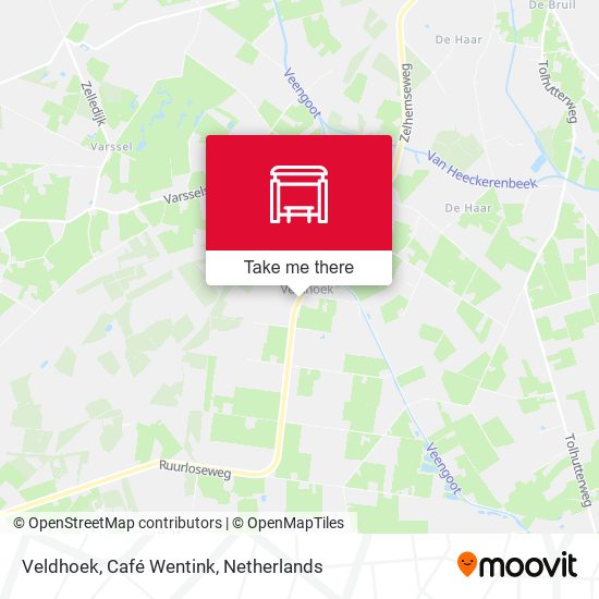 Veldhoek, Café Wentink map