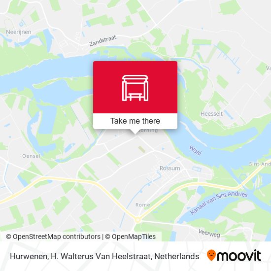 Hurwenen, H. Walterus Van Heelstraat map