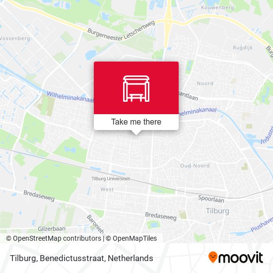 Tilburg, Benedictusstraat map