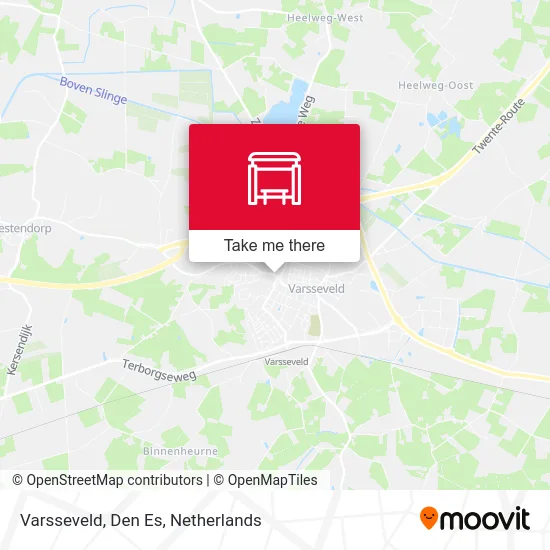 Varsseveld, Den Es map