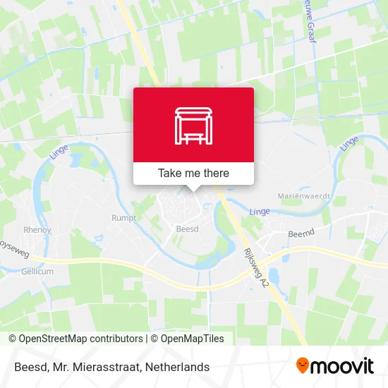 Beesd, Mr. Mierasstraat map