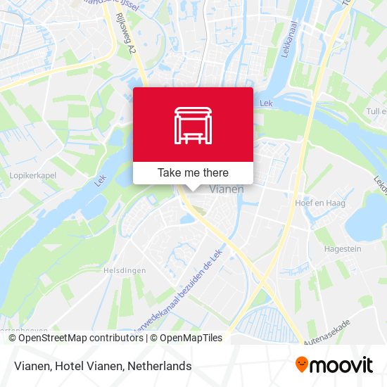 Vianen, Hotel Vianen map