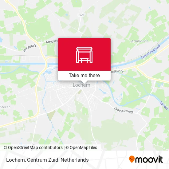 Lochem, Centrum Zuid map