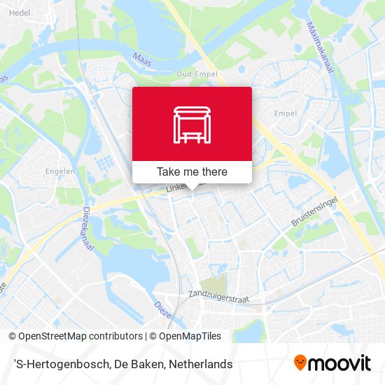 'S-Hertogenbosch, De Baken Karte