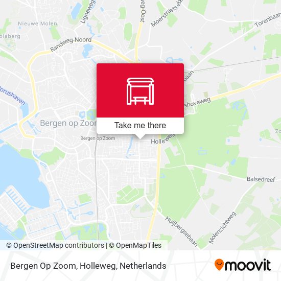 Bergen Op Zoom, Holleweg Karte