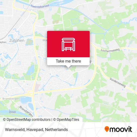 Warnsveld, Havepad map
