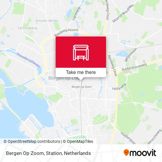 Bergen Op Zoom, Station map