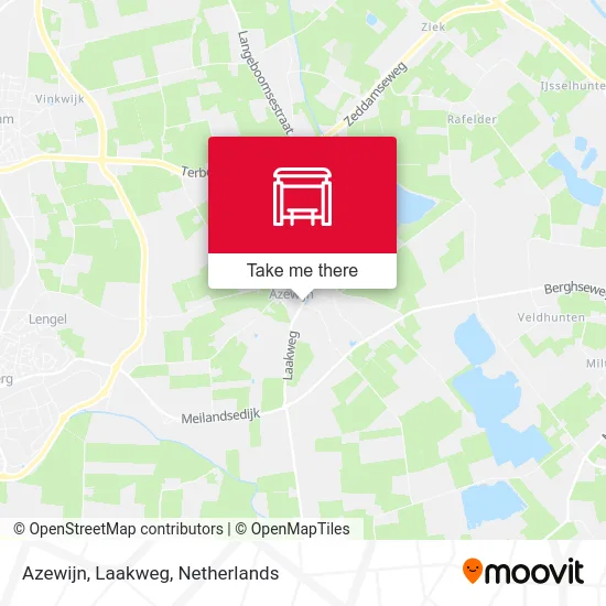 Azewijn, Laakweg map