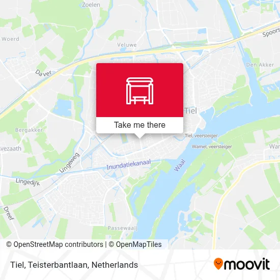 Tiel, Teisterbantlaan map