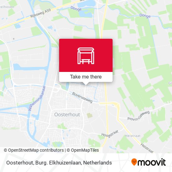 Oosterhout, Burg. Elkhuizenlaan map