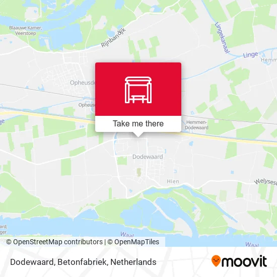 Dodewaard, Betonfabriek map