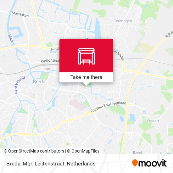 Breda, Mgr. Leijtenstraat Karte