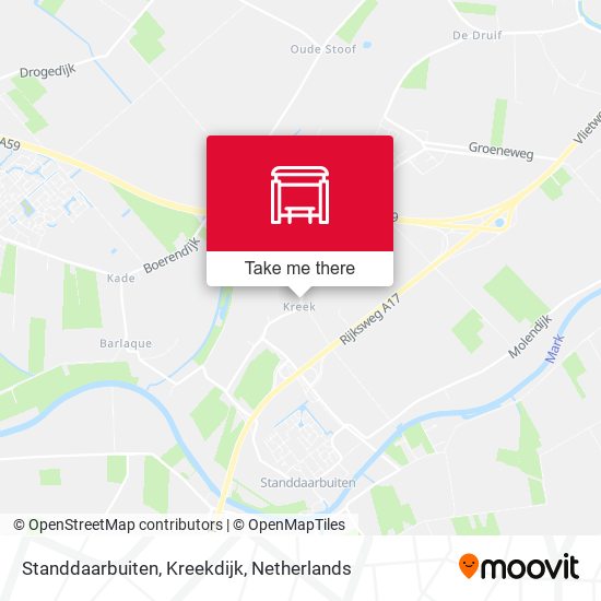 Standdaarbuiten, Kreekdijk map