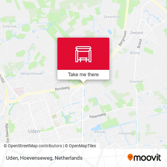 Uden, Hoevenseweg map