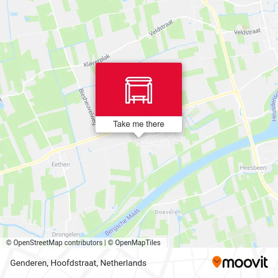 Genderen, Hoofdstraat map