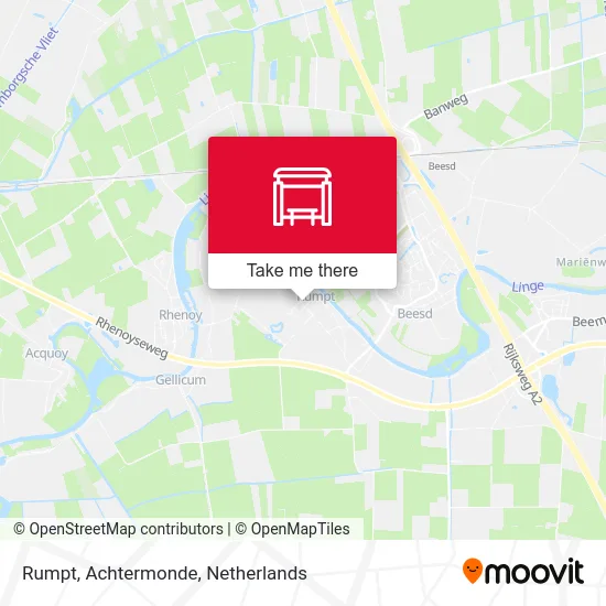 Rumpt, Achtermonde map