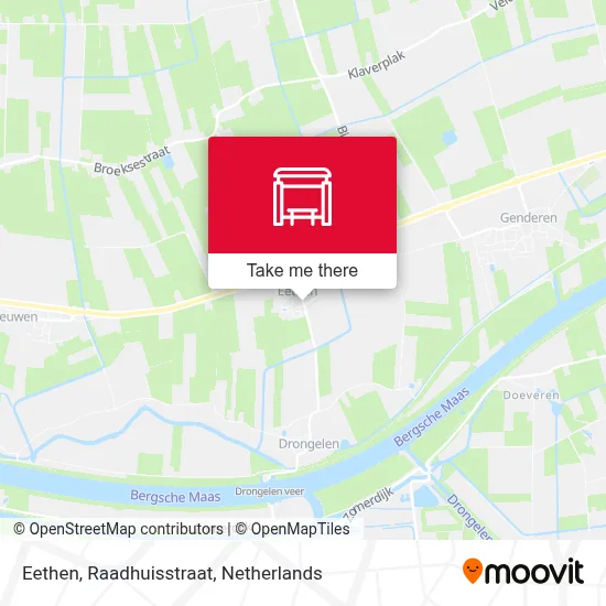 Eethen, Raadhuisstraat map