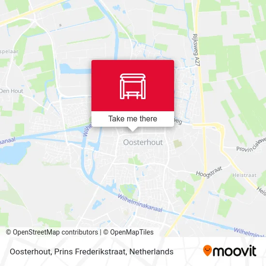 Oosterhout, Prins Frederikstraat map