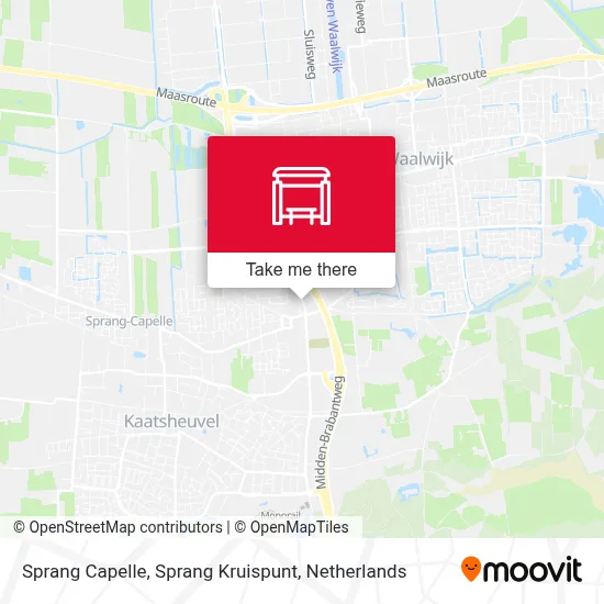 Sprang Capelle, Sprang Kruispunt map