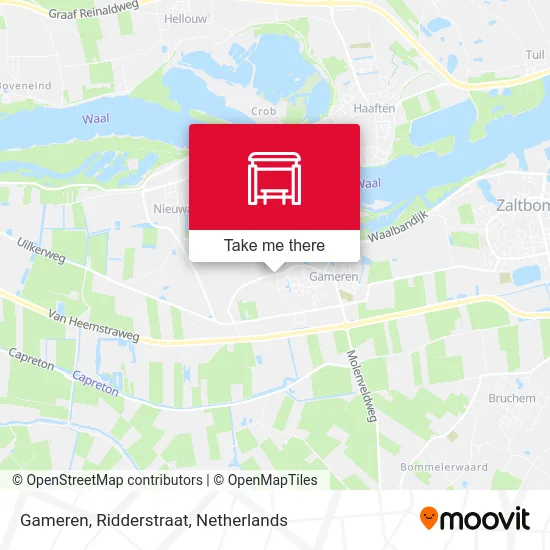 Gameren, Ridderstraat map