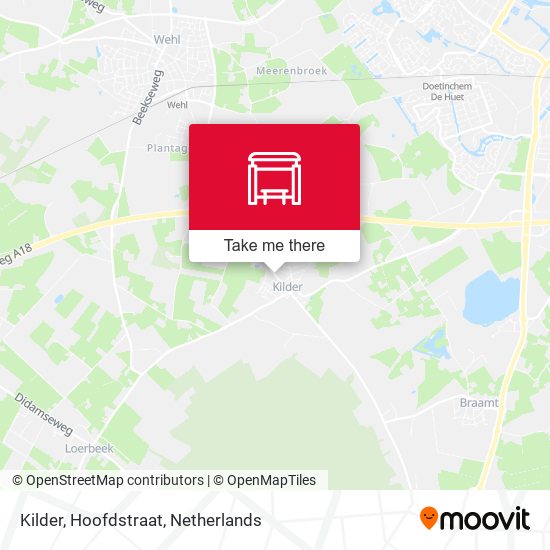 Kilder, Hoofdstraat map