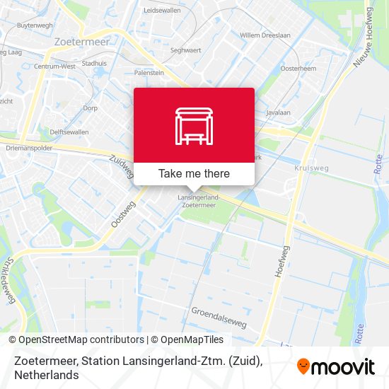 Zoetermeer, Station Lansingerland-Ztm. (Zuid) map