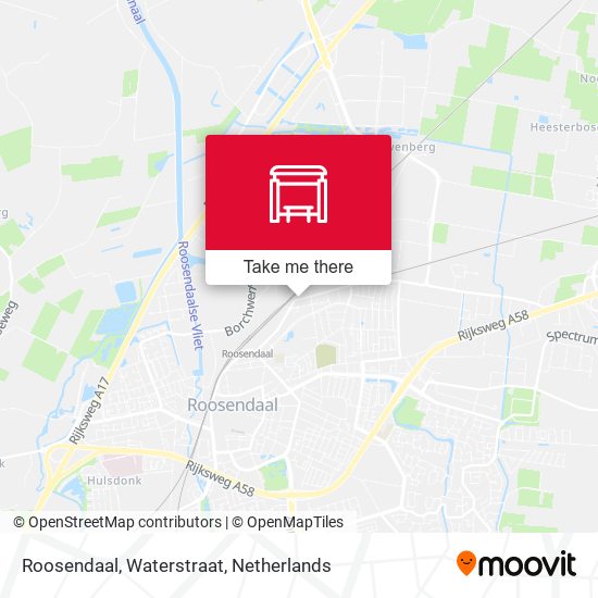 Roosendaal, Waterstraat map