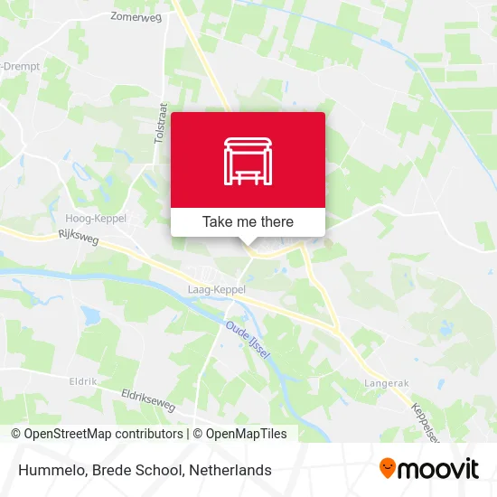 Hummelo, Brede School map