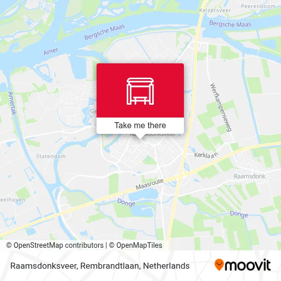 Raamsdonksveer, Rembrandtlaan Karte