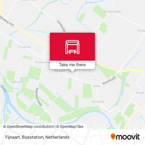 Fijnaart, Busstation map