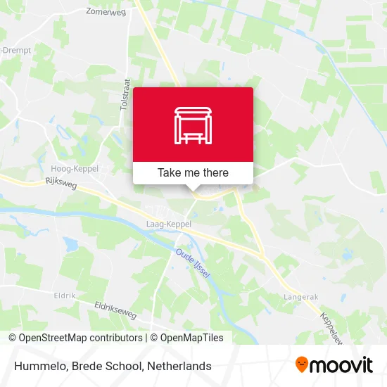 Hummelo, Brede School map