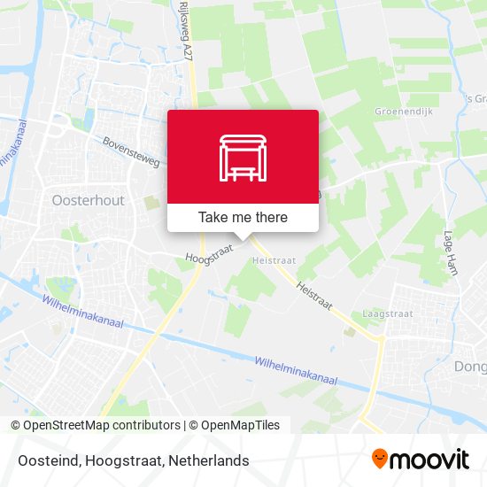 Oosteind, Hoogstraat Karte