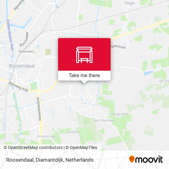 Roosendaal, Diamantdijk map