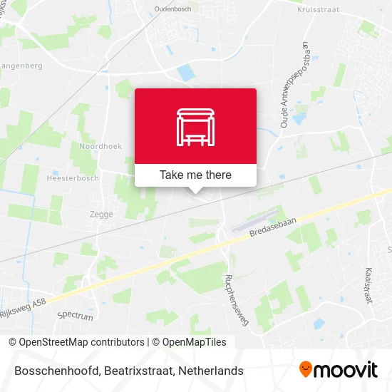 Bosschenhoofd, Beatrixstraat Karte