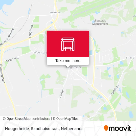 Hoogerheide, Raadhuisstraat map