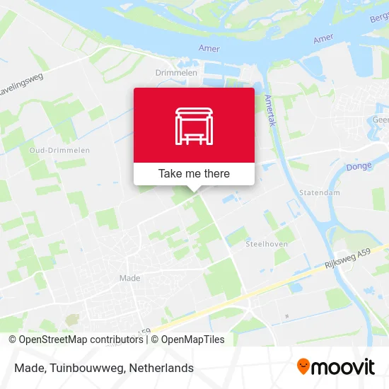 Made, Tuinbouwweg map