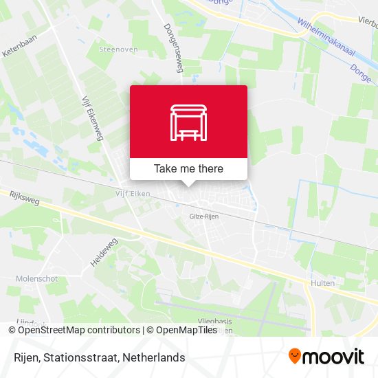 Rijen, Stationsstraat Karte