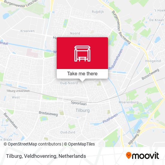 Tilburg, Veldhovenring map
