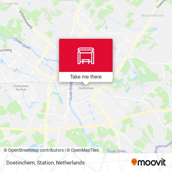Doetinchem, Station map