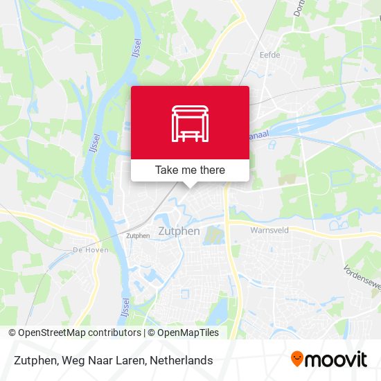 Zutphen, Weg Naar Laren map