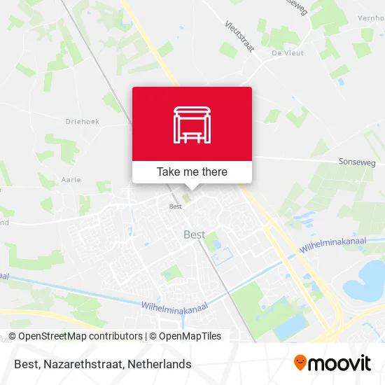 Best, Nazarethstraat Karte
