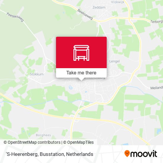 'S-Heerenberg, Busstation map