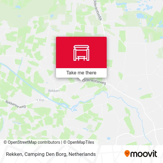 Rekken, Camping Den Borg map