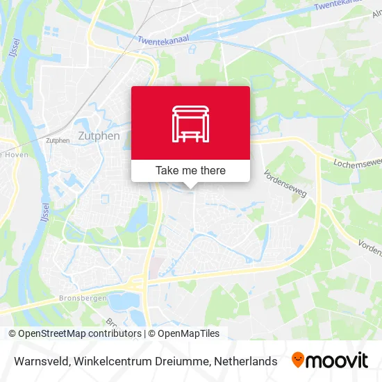 Warnsveld, Winkelcentrum Dreiumme Karte