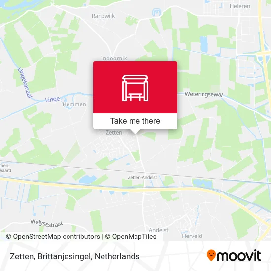 Zetten, Brittanjesingel map