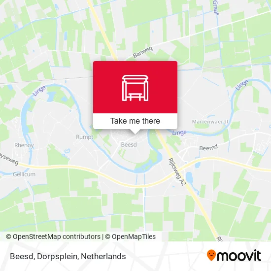 Beesd, Dorpsplein map