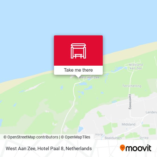 West Aan Zee, Hotel Paal 8 map